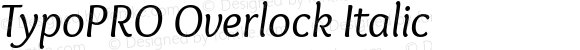 TypoPRO Overlock-Italic