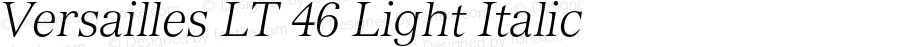 VersaillesLT-LightItalic