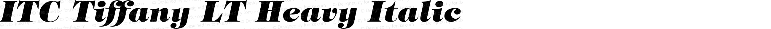 ITC Tiffany LT Heavy Italic