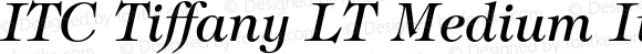 ITC Tiffany LT Medium Italic 006.000