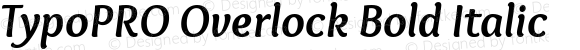 TypoPRO Overlock-BoldItalic
