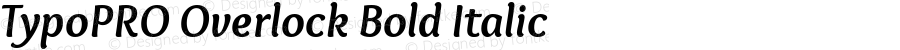 TypoPRO Overlock Bold Italic