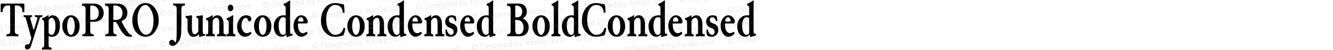 TypoPRO Junicode Condensed BoldCondensed