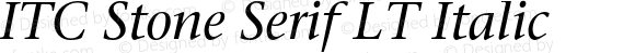 StoneSerifLT-Italic