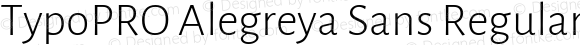 TypoPRO Alegreya Sans Light