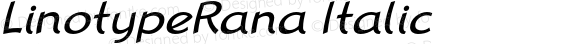 LinotypeRana-Italic