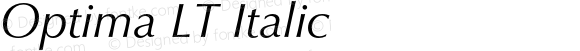 OptimaLT-Italic