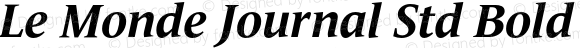 Le Monde Journal Std Bold Italic Bold Italic