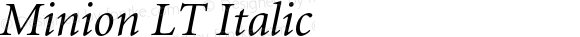 MinionLT-Italic