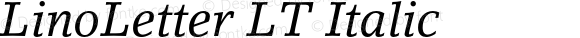 LinoLetterLT-Italic