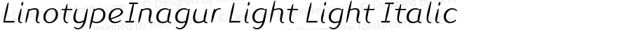 LinotypeInagur-LightItalic