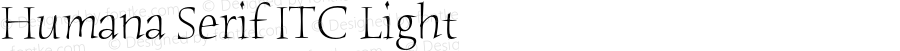 Humana Serif ITC Light