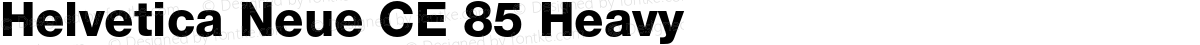 Helvetica Neue CE 85 Heavy