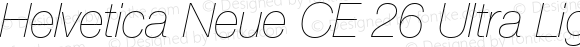 Helvetica Neue CE 26 Ultra Light Italic