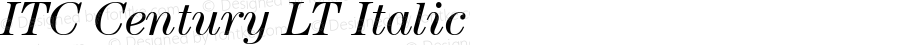 ITC Century LT Book Italic