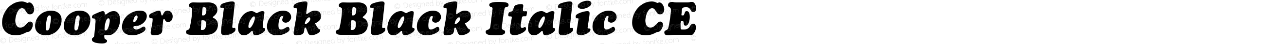 Cooper Black Black Italic CE