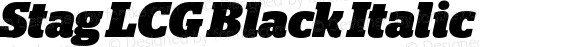 Stag LCG Black Italic