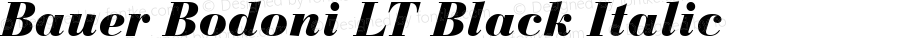 Bauer Bodoni Black Italic