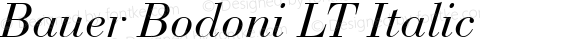 Bauer Bodoni Italic