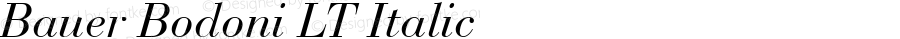 Bauer Bodoni Italic