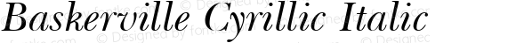 Baskerville Cyrillic Inclined