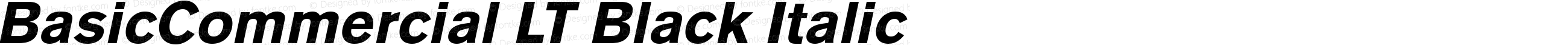 BasicCommercial LT Black Italic