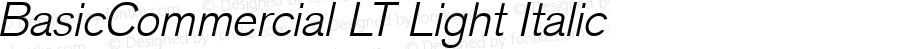 BasicCommercial LT Light Italic