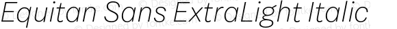 EquitanSans-ExtraLightItalic