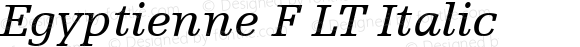 Egyptienne F LT 56 Italic