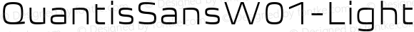 Quantis Sans W01 Light Extended