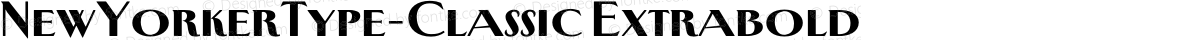 NewYorkerType-Classic Extrabold