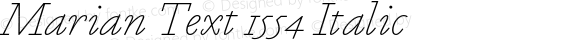 MarianText-1554Italic