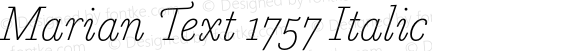 MarianText-1757Italic