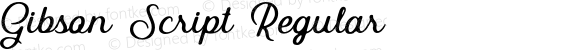 Gibson Script Regular