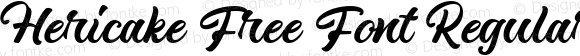 Hericake Free Font Regular