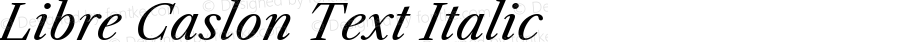 Libre Caslon Text Italic