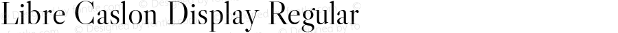 Libre Caslon Display Regular