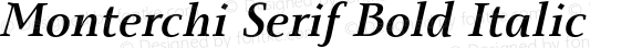 Monterchi Serif Bold Italic