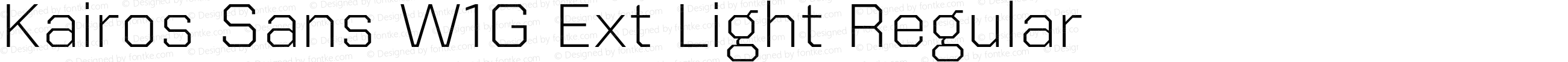 Kairos Sans W1G Ext Light Regular