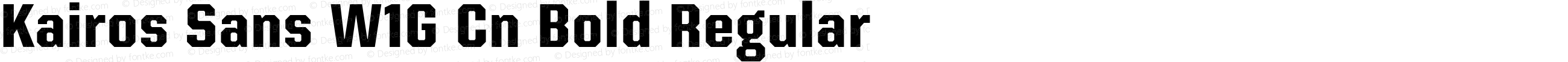 Kairos Sans W1G Cn Bold Regular