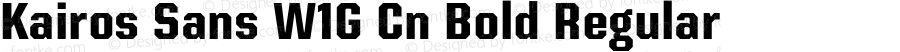 Kairos Sans W1G Cn Bold Regular