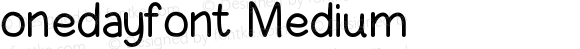 onedayfont Medium