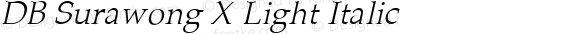 DB Surawong X Light Italic