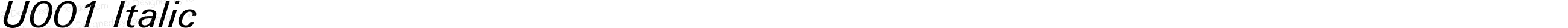 U001 Italic