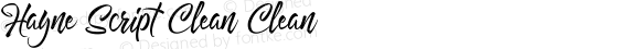 Hayne Script Clean Regular