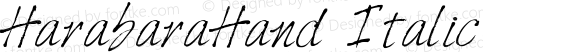 HarabaraHand Italic