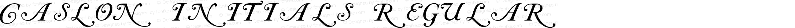 Caslon Initials Regular