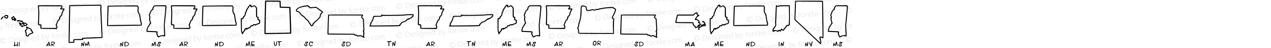 HandmadeUSstatemaps