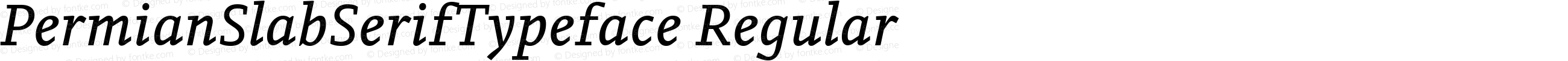 PermianSlabSerifTypeface Regular