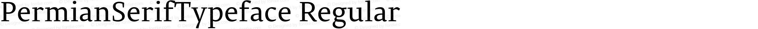 PermianSerifTypeface Regular